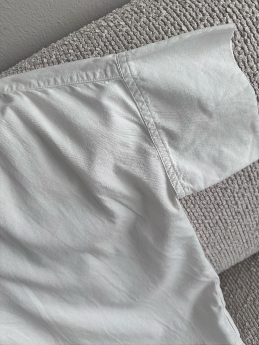 Madewell White Cotton Popover S/S Shirt - Picture 7 of 8